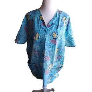Woman's Disney Tinkerbell Scrub - Size XL - 18 W x 27 L